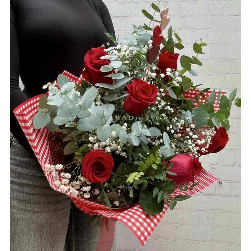 Ramo 6 rosas rojas